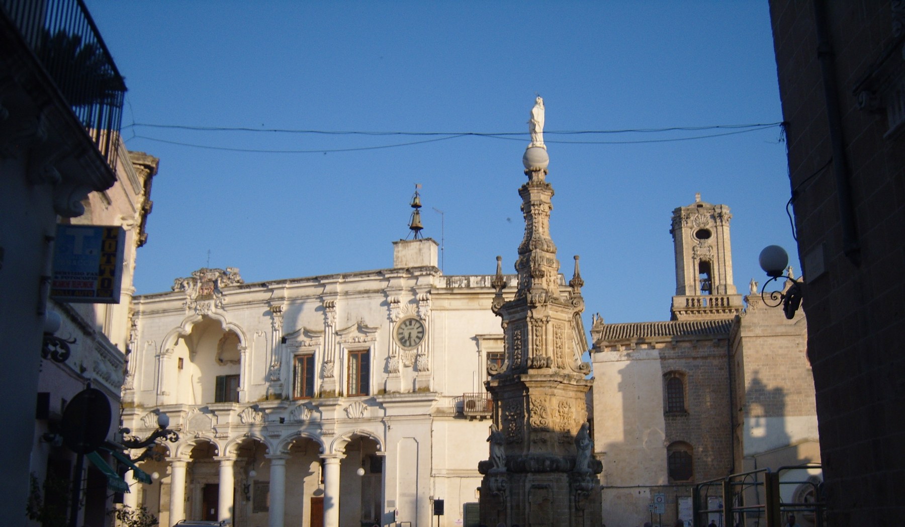 Piazza Salandra and historic buildings in Nardò